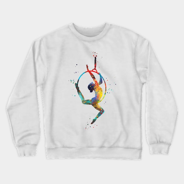 Aerial hoop, lyra Crewneck Sweatshirt by RosaliArt